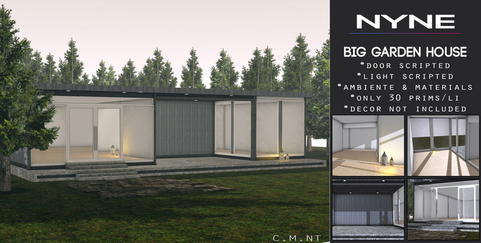 [NYNE] Mesh Big Garden House - Dark