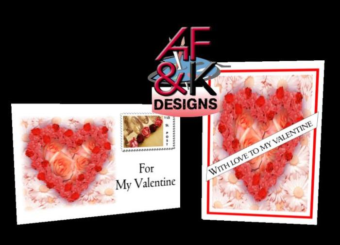 AF&K Designs - Valentine (4) Greeting Card