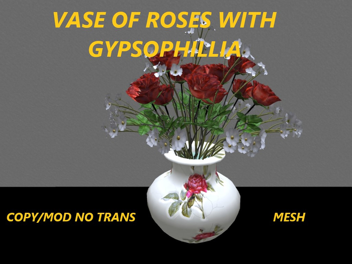 vase with roses