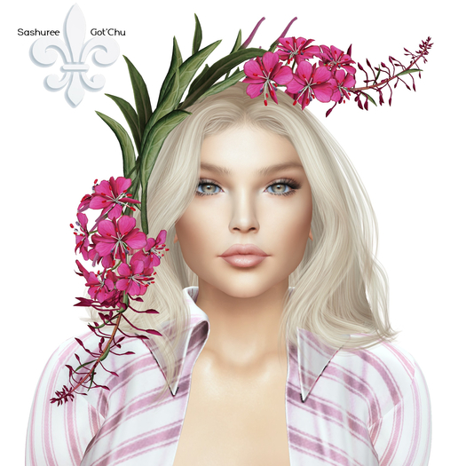 *LODE* Head Accessory - Fireweed [pink]
