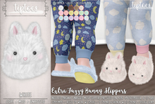 . tiptoes - Extra Fuzzy Bunny Slippers - White