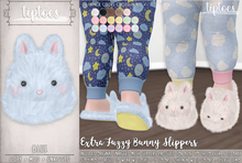 . tiptoes - Extra Fuzzy Bunny Slippers - Blue