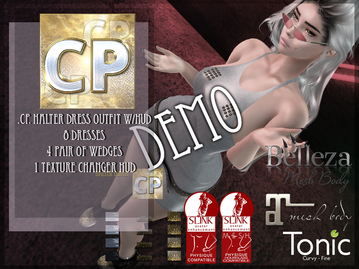 .CP. Halter Dress Outfit DEMO