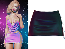 Geri Gemmed Skirt [Holo Oilspill] - Maitreya • Legacy • Freya