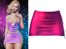 Geri Gemmed Skirt [Holo Magenta] - Maitreya • Legacy • Freya