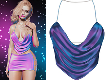 Geri Draped Halter [Holo Galaxy] - Maitreya (+Petite) • Legacy • Freya