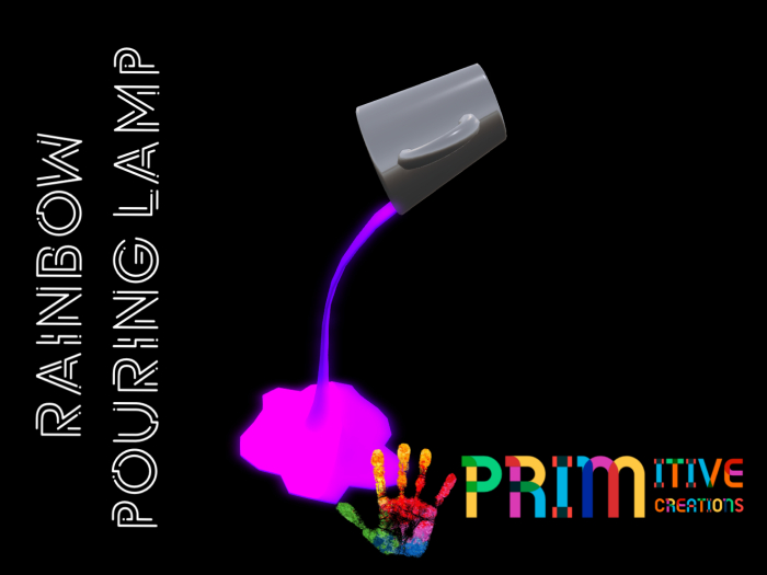 PRIMitive Decor - Rainbow Pouring Desk Light