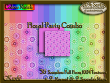 Floral Party Combo Seamless Texture Set