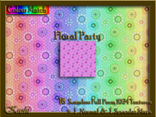 Floral Party Seamless Texture Set