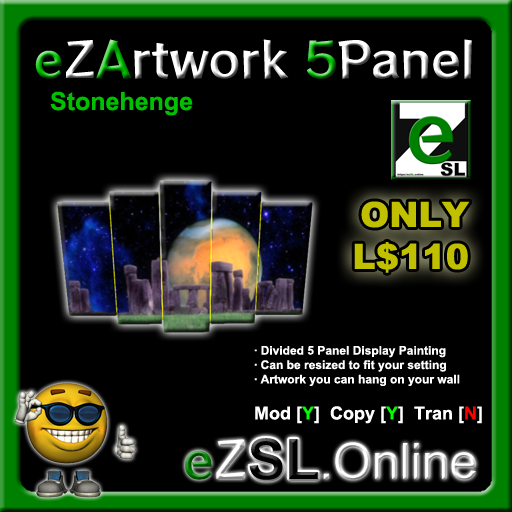 ezSL Artwork 5Panel Stonehenge
