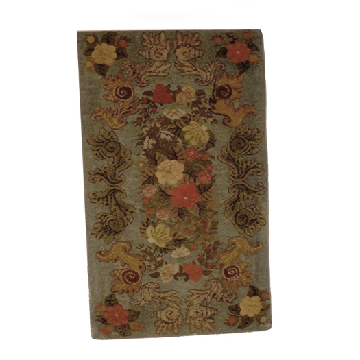 DELLAROBBIA HAND-HOOKED FLORAL RUG - ADD OR WEAR