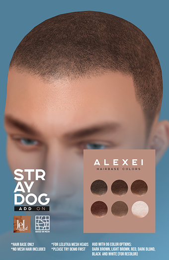 STRAY DOG ADD ON - Alexei Hairbase [LELUTKA]