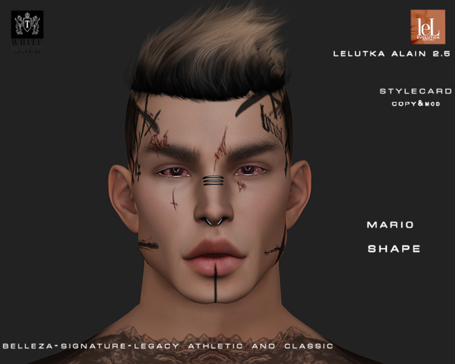 SHAPE MARIO LELUTKA HEAD ALAIN 2.5