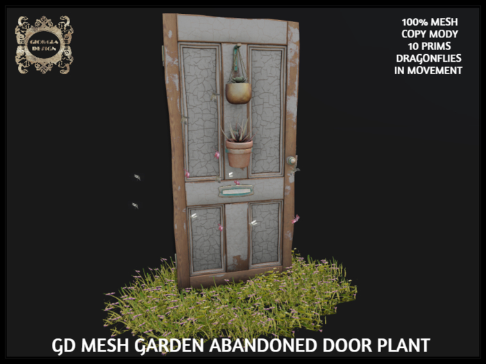 GD MESH GARDEN ABANDONED DOOR PLANT