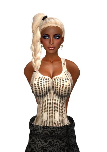 Sequined Cream lady's top