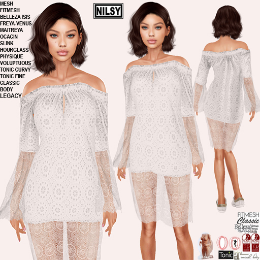 LAYERED LACE DRESS,ALL BODIES