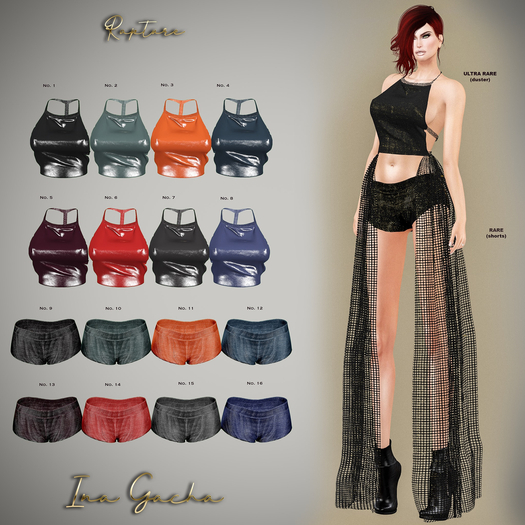 #14-RAPTURE-Shorts Ina Gacha-Maitreya-Common-Foxy Red