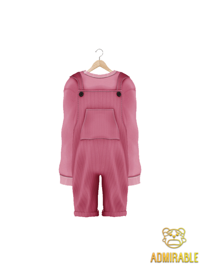 Admirable- Loose Overalls (Pink)