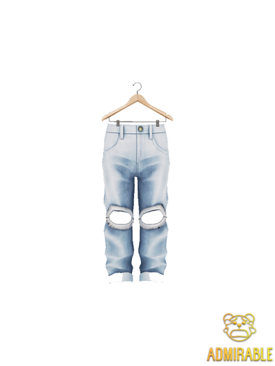Admirable- Ripped Jeans (Bleached)