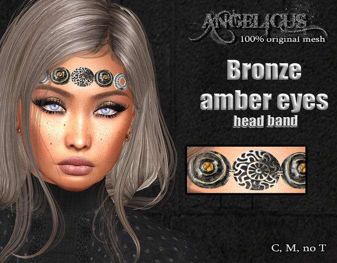 ::ANGELICUS:: Head band Bronze amber eyes