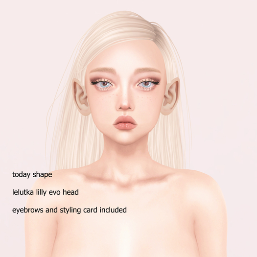 [done] today shape - lilly lelutka bento head