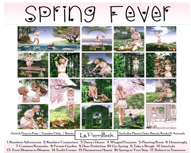 Le Poppycock *Spring Fever* (4) Winged Purposes