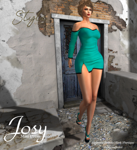 Style by Rafaela Josy MIni Dress GREEN  BOX