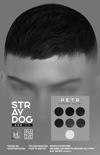 *DEMO* STRAY DOG ADD ON - Petr Hairbase [LELUTKA]