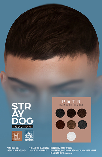 STRAY DOG ADD ON - Petr Hairbase [LELUTKA]