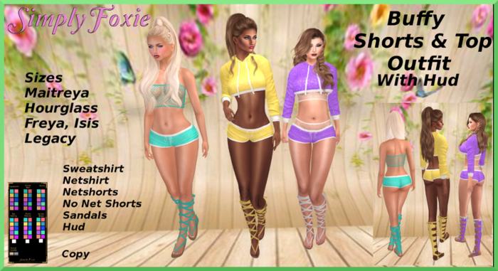 Buffy Shorts and Top Set With Hud (Boxed)