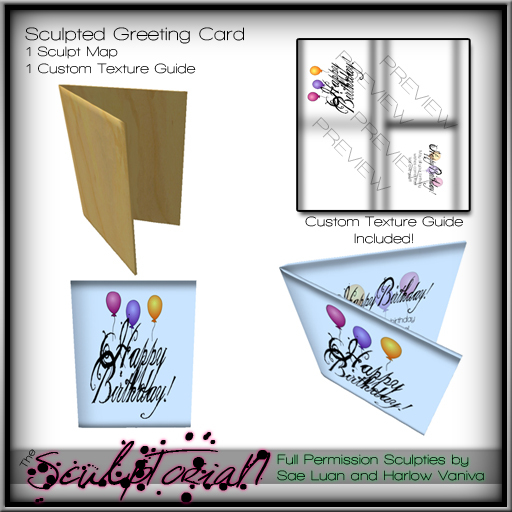 the Sculptorian - Greeting Card Sculpty