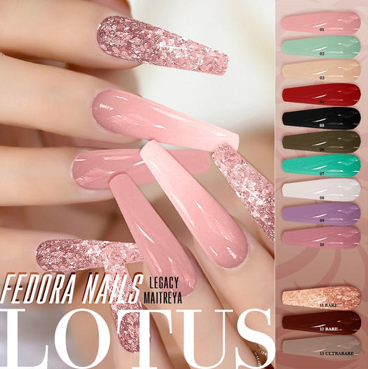 LOTUS. Fedora Nails 03 BOX