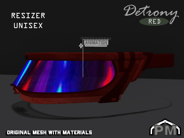 :PM: Cyberpunk Glasses Detrony - Red