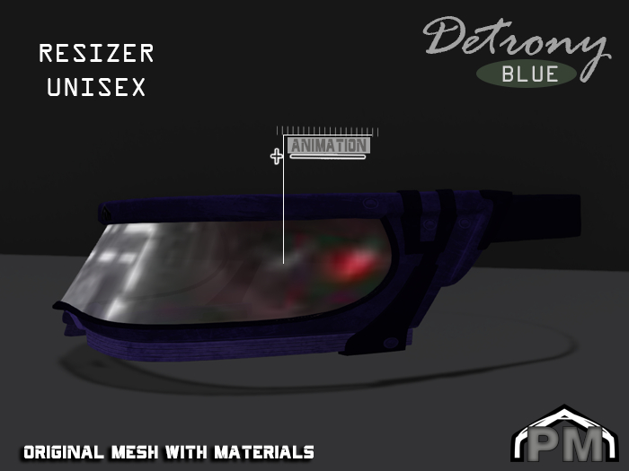 :PM: Cyberpunk Glasses Detrony - Blue