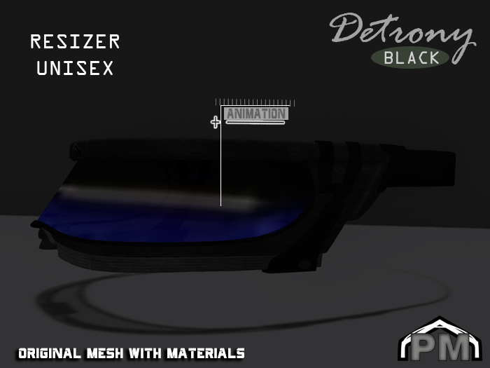 :PM: Cyberpunk Glasses Detrony - Black