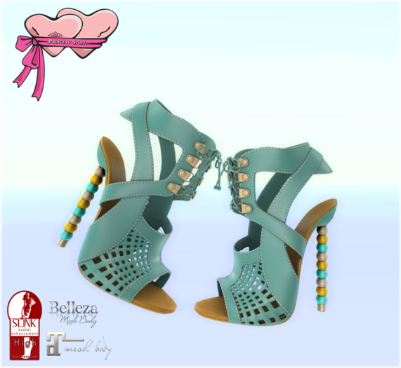 .Princess Stuff. [Checkmate Heels] *Mint BonBon*_add