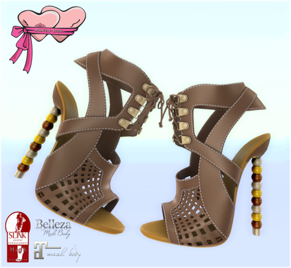 .Princess Stuff. [Checkmate Heels] *Coffee & Gold Bullets*_add