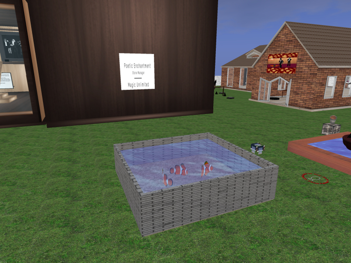 Fishtank and ponds with  swimming clownfish add to tank v2