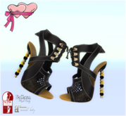 .Princess Stuff. [Checkmate Heels] *Black&Gold Pearls*_add