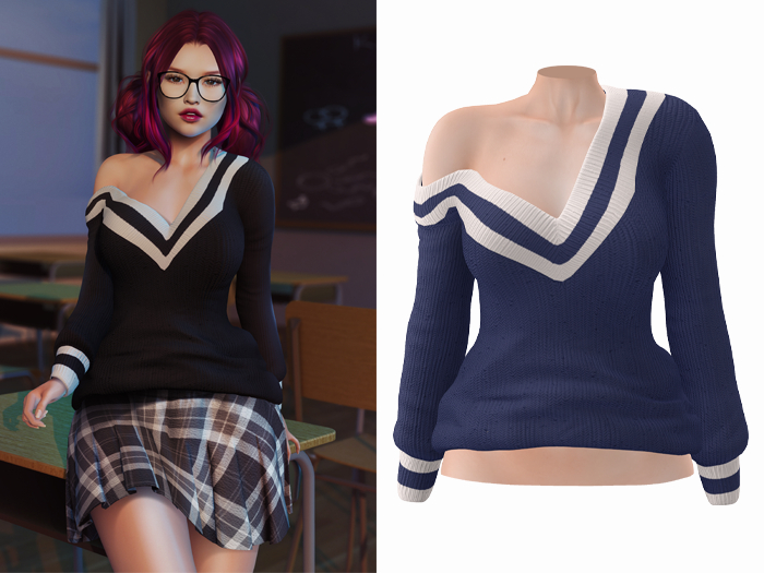 -[ vagrant ]- Whitney - Sweater - Blue