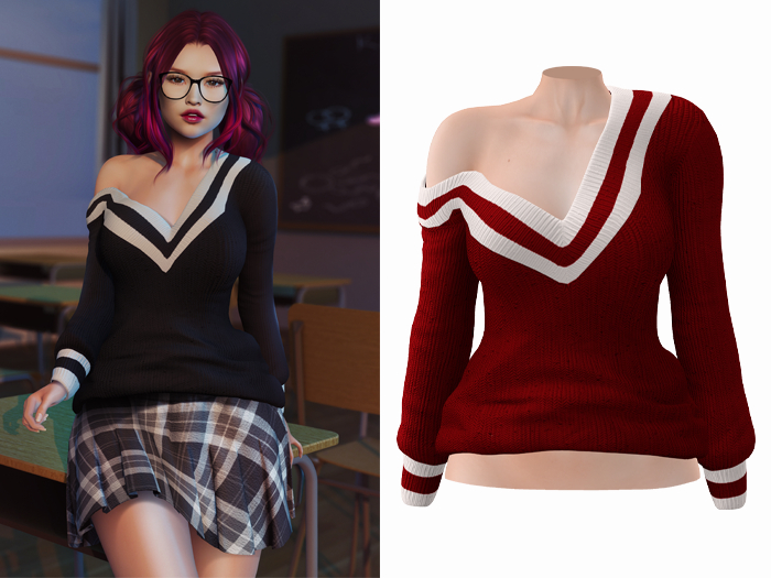 -[ vagrant ]- Whitney - Sweater - Red