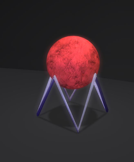 Red moon lamp