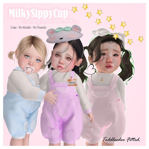 Baby Overalls Kawaii Blue