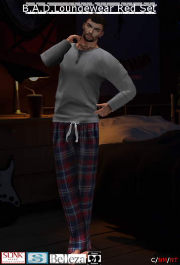 B.A.D.Loungewear Red Set