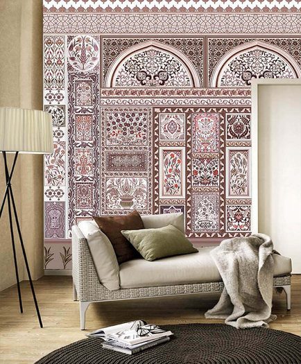 Arabic Haute Couture Wall texture (Horizontal Seamless)