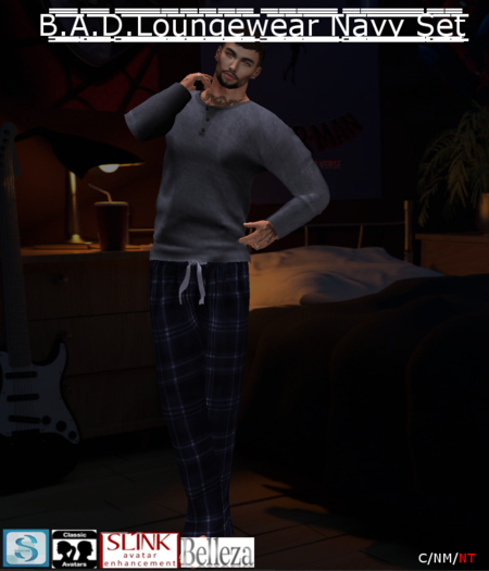 B.A.D.Loungewear Navy Set
