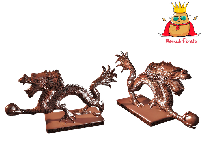 Meshed Potato - Dragon Decoration - Full Perm Mesh