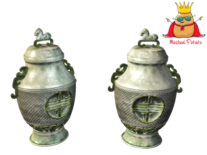 Meshed Potato - Antique Vase - Full Perm Mesh