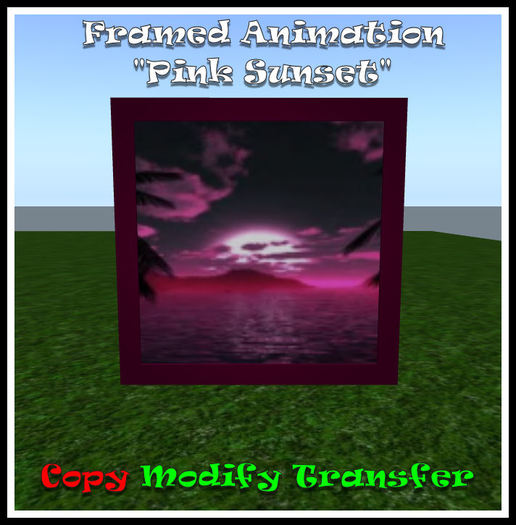 *TLD* Framed Animation-Pink Sunset