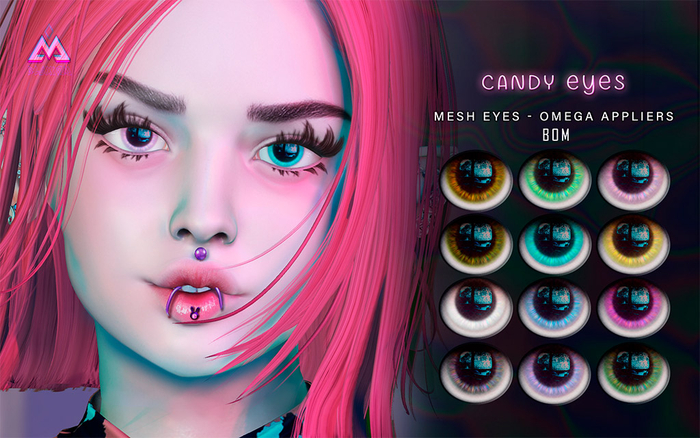 SALE!! BLAXIUM -Candy Eyes- [Mesh+BOM+Appliers]